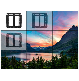 Support Mural Vidéo B-Tech BT8312 Slimline Soft-Open Full Service (BT8312-SP491/B)