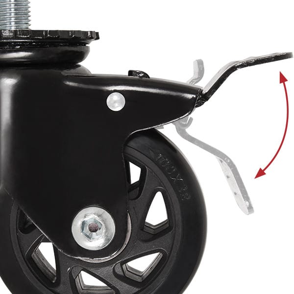 roulettes freinées B-Tech System X - 2pcs (BT8380-CASTORS) — image 3
