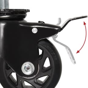 roulettes freinées B-Tech System X - 2pcs (BT8380-CASTORS) — image 3