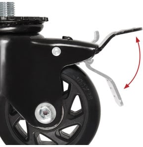 roulettes freinées B-Tech System X - 2pcs (BT8380-CASTORS)