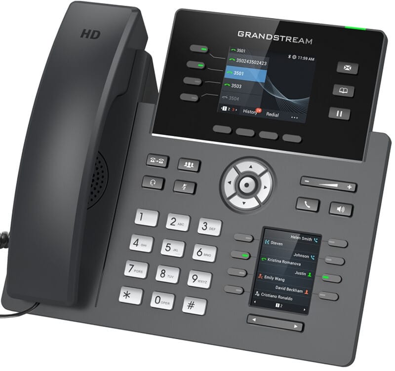 هاتف IP Wi-Fi بـ4 خطوط Grandstream GRP2614 — صورة 3