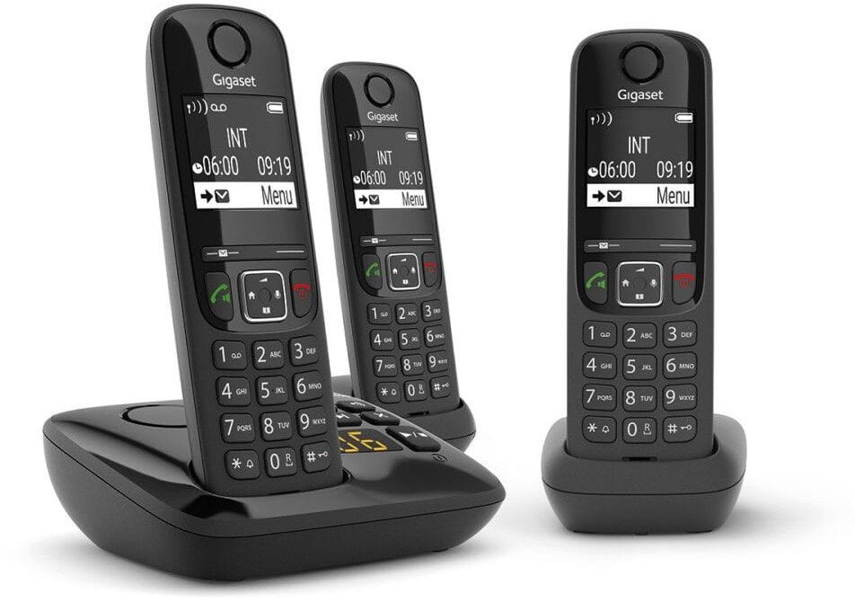 هاتف لاسلكي Gigaset AS690A Trio DECT - أسود (4250366854717) — صورة 1