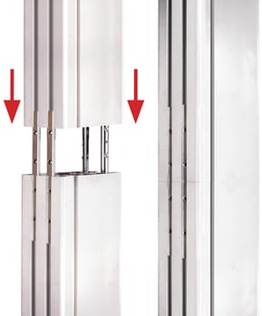 Vertical Support Column B-Tech pour système X (BT8380-060/B V3)