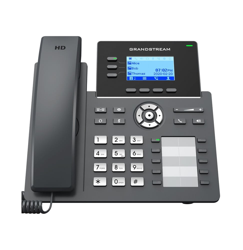 Téléphone IP 6 Comptes SIP / 3 lignes Grandstream GRP2604
