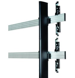 Chariot/support universel B-Tech System X pour avec micro-ajustement pour 46-60" (BT8371-2x2/BS)