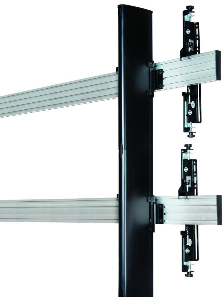 Chariot/support universel B-Tech System X pour avec micro-ajustement pour 46-60" (BT8371-2x2/BS) — image 2