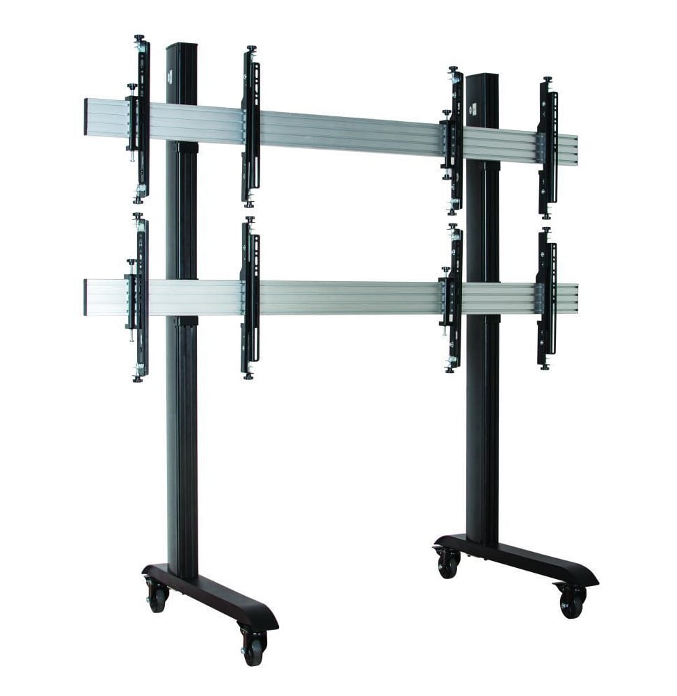 Chariot/support universel B-Tech System X pour avec micro-ajustement pour 46-60" (BT8371-2x2/BS)