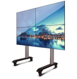 Chariot/support universel B-Tech System X pour avec micro-ajustement pour 46-60" (BT8371-2x2/BS)