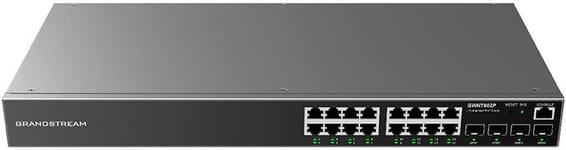 Grandstream GWN7802P Layer 2+ Managed Switch 16 Gigabit PoE Ports + 4 SFP Ports