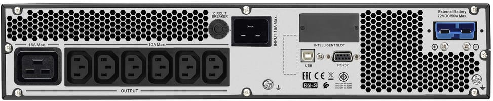 APC Easy UPS SRV SRV3KRIL Online UPS - 2400 W / 3000VA - 6 C13 outlets + 1 C19 outlet — image 2