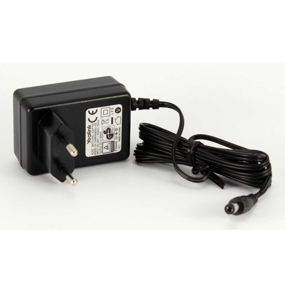 Alimentation pour téléphones IP Yealink 5V 600mA EU (330000010045)