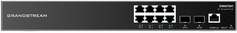 Grandstream GWN7801 Layer 2+ Managed Switch 8 Gigabit Ports + 2 SFP Ports — image 1