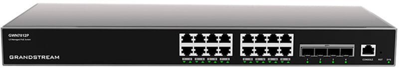 جهاز Switch مُدار المستوى 3 Grandstream GWN7812P 16 منفذ Gigabit / 4 منافذ SFP+ 10G — صورة 1