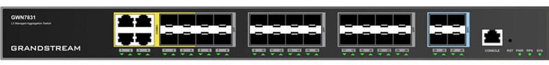 Switch Administrable Niveau 3 Grandstream GWN7831 24 Ports SFP Gigabit / 4 Ports SFP+ — image 2