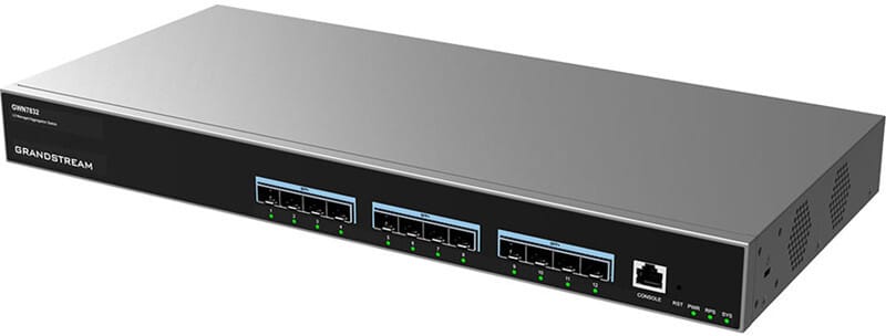 جهاز Switch مُدار من المستوى 3 Grandstream GWN7832 12 منفذ SFP+ 10G — صورة 3