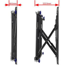Support mural vidéo B-Tech à service complet et à ouverture douce Slimline (BT8312/B V2)