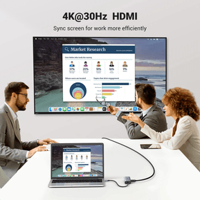 HUB Ugreen USB-C 7 en 1 Supporte PD (Power Delivery) 100W Recharge (90568) — image 4