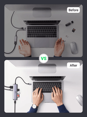 HUB Ugreen USB-C 7 en 1 Supporte PD (Power Delivery) 100W Recharge (90568) — image 5