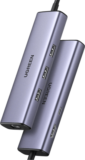 HUB Ugreen Revodok 1061 USB-C 6 en 1 Supporte PD (Power Delivery) 100W Recharge (15598)