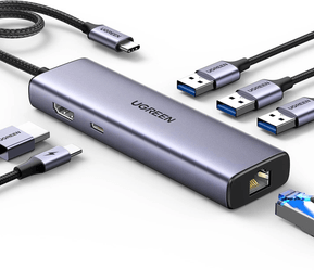 HUB Ugreen Revodok 1061 USB-C 6 en 1 Supporte PD (Power Delivery) 100W Recharge (15598) — image 2