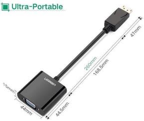 Câble Ugreen DisplayPort Mâle vers VGA Femelle Convertisseur (20415) — image 3