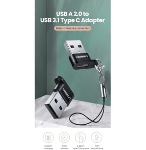 Adaptateur Ugreen USB-A Mâle vers USB-C Femelle (50568)