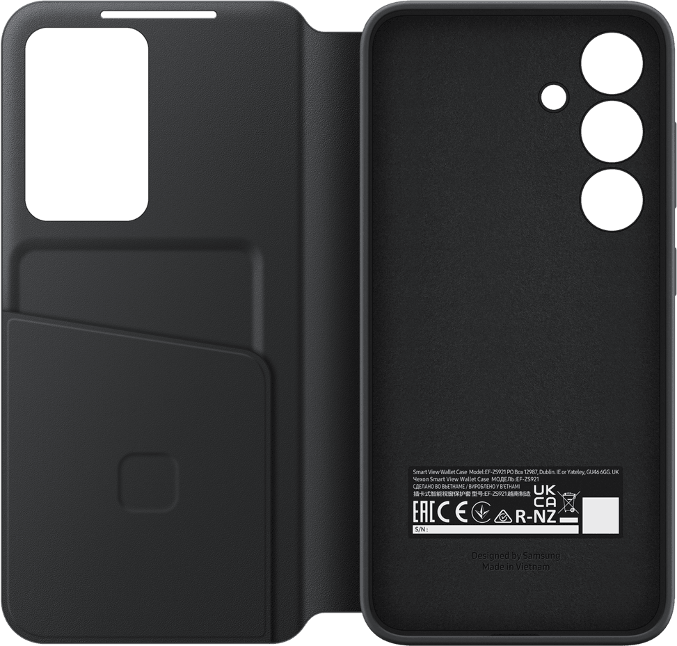 Samsung Smart View Case with Card Holder for Galaxy S24 (EF-ZS921CBEGWW) — image 1