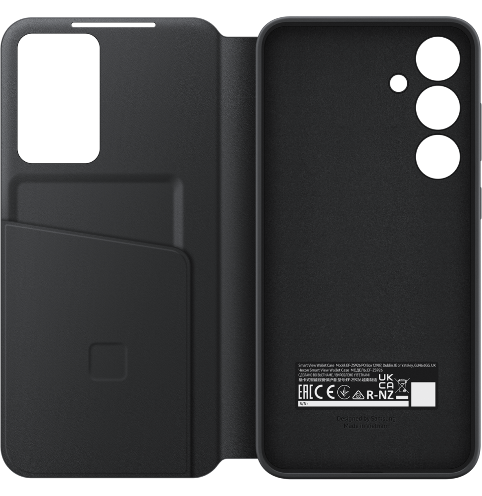 Étui Smart View avec porte-carte Samsung pour Galaxy S24+ (EF-ZS926CBEGWW)