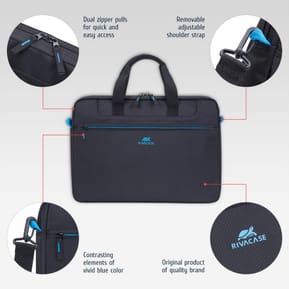 Sacoche Rivacase Regent 8037 pour ordinateurs portables 15,6" — image 4