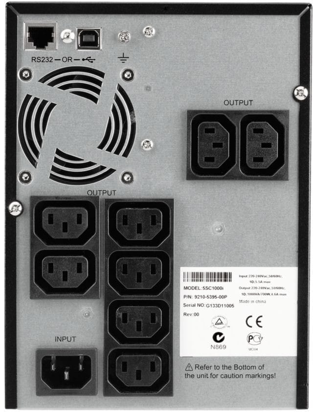 Eaton 5SC 1000I Line-Interactive UPS - 700 W / 1000 VA - 8 C13 outlets (5SC1000I) — image 3