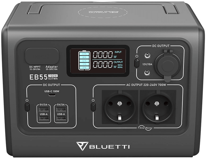 Station d'alimentation portable BLUETTI PowerOak EB55 | 700W, 537Wh — image 2