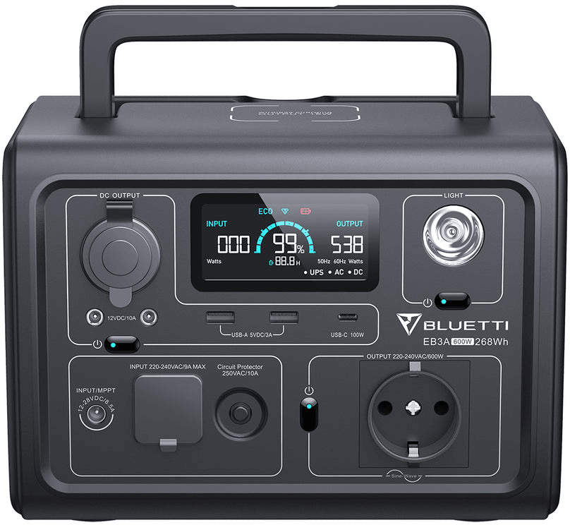 Station d'alimentation portable BLUETTI EB3A | 600W, 268Wh — image 2
