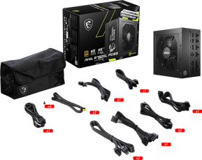 Bloc alimentation MSI MAG A750GL PCIE5 750W (306-7ZP8B11-CE0) — image 5
