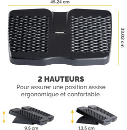 Repose-pieds Massant Refresh Fellowes - Noir (8066001)