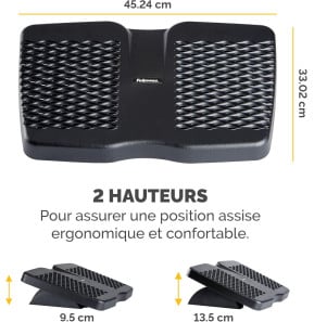 Repose-pieds Massant Refresh Fellowes - Noir (8066001)