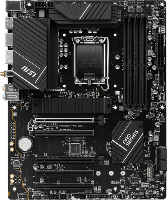 Carte Mère Intel MSI PRO B760-P WIFI - DDR4 (911-7D98-037) — image 3