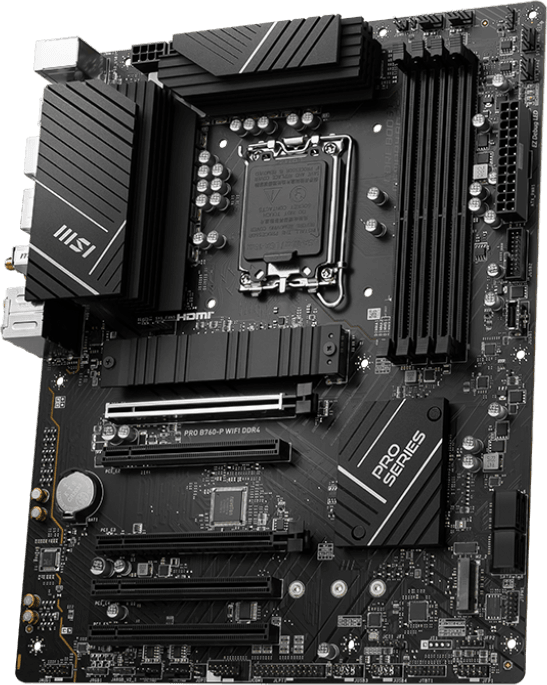 Carte Mère Intel MSI PRO B760-P WIFI - DDR4 (911-7D98-037) — image 4