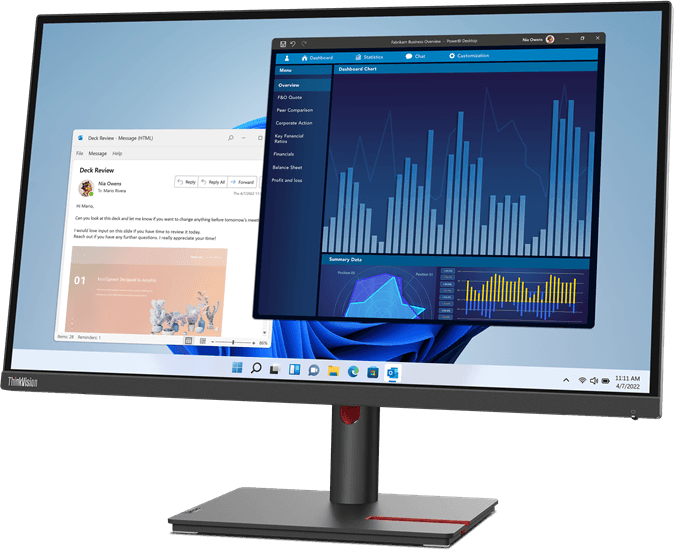 Écran 27" Lenovo ThinkVision T27p-30 UHD Type-C (63A9GAT1EU) — image 3