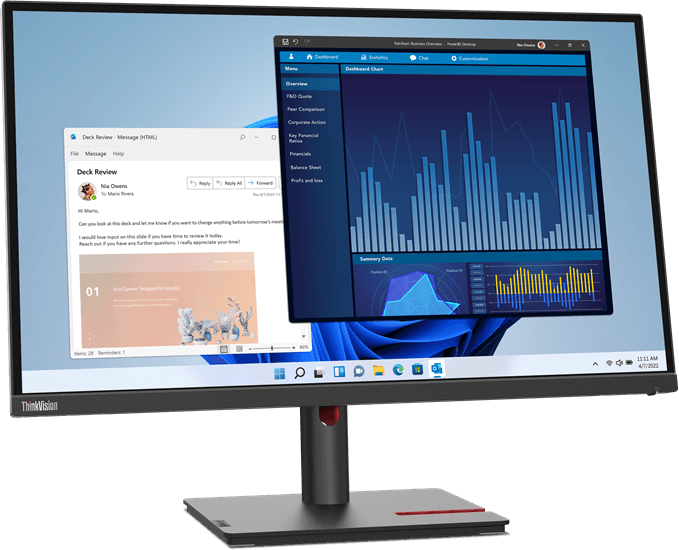 Écran 27" Lenovo ThinkVision T27p-30 UHD Type-C (63A9GAT1EU) — image 2