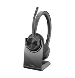 POLY Micro-casque stéréo USB-A Voyager 4320 UC + adaptateur USB-A BT700 + base de chargement (77Y99AA)