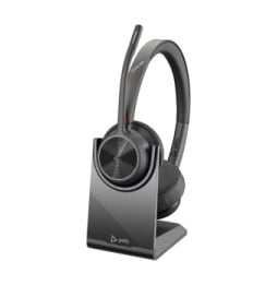 POLY Micro-casque Voyager 4320-M certifié Microsoft Teams + dongle BT700 + base de chargement (77Z32AA)