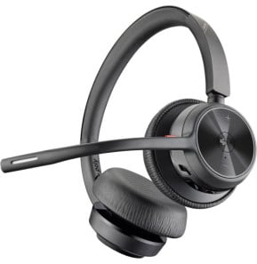 POLY Micro-casque Voyager 4320-M certifié Microsoft Teams + dongle BT700 + base de chargement (77Z32AA)