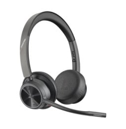 POLY Micro-casque Voyager 4320-M certifié Microsoft Teams + dongle BT700 + base de chargement (77Z32AA)