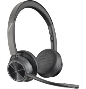 POLY Micro-casque Voyager 4320-M certifié Microsoft Teams + dongle BT700 + base de chargement (77Z32AA)