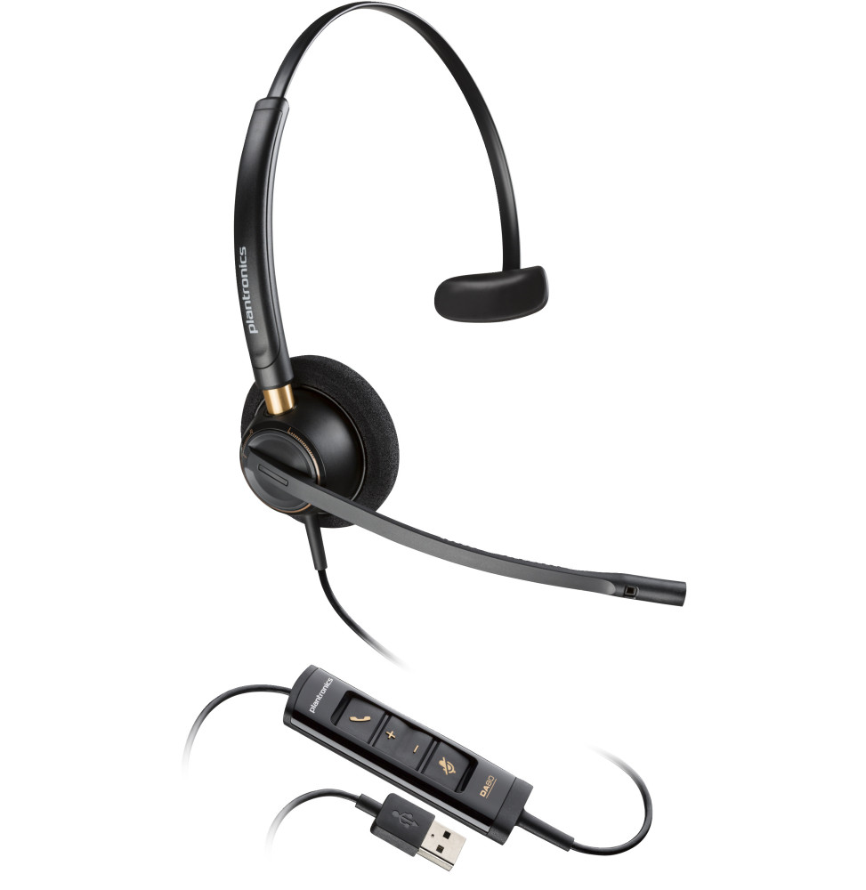 POLY Micro-casque EncorePro 515 monaural avec USB-A Micro-casque Poly EncorePro 515 monaural avec USB-A  (783R0AA)
