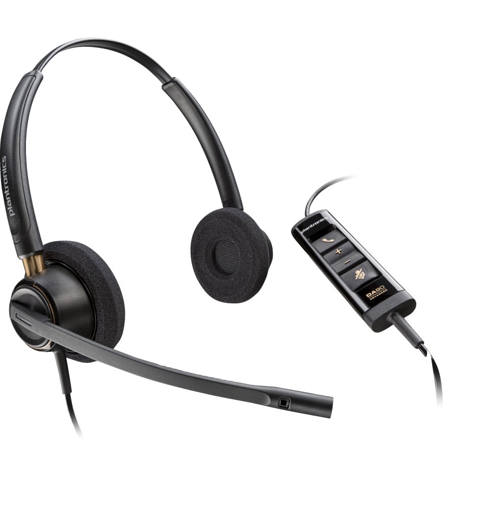 POLY Micro-casque EncorePro 525 Certifié pour Microsoft Teams Stéréo avec USB-A (783R2AA)