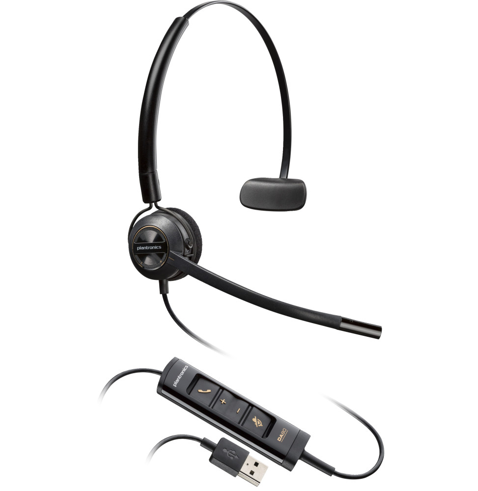 POLY Micro-casque EncorePro 545 USB-A convertible Micro-casque Poly EncorePro 545 USB-A convertible  (783R4AA)