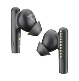 POLY Écouteurs noir charbon Voyager Free 60+ UC + adaptateur USB-C BT700 + étui de charge avec écran tactile (7Y8G4AA)