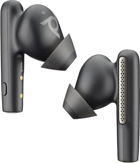 POLY Écouteurs noir charbon Voyager Free 60+ UC + adaptateur USB-C BT700 + étui de charge avec écran tactile (7Y8G4AA)