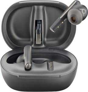 POLY Écouteurs noir charbon Voyager Free 60+ UC + adaptateur USB-C BT700 + étui de charge avec écran tactile (7Y8G4AA) — image 2